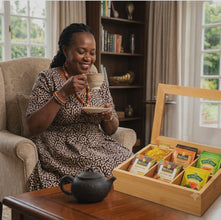 6-Section Bamboo Teabag Organiser Box — WIMU Kitchen Nairobi — Kenya · WIMU Kitchen