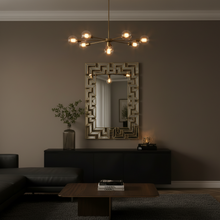 Geometric 3D Gold Wall Mirror 102 x 76cm — view 3 — Kenya · WIMU Kitchen