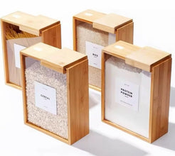 Bamboo Lid Cereal Storage Container — WIMU Kitchen Nairobi — Kenya · WIMU Kitchen