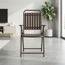 FC110 Metal Folding Chair with Armrests and Slat Design — view 4 — Kenya · WIMU Kitchen