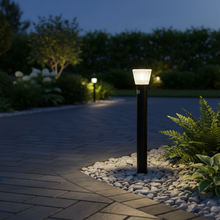 Outdoor Bollard Light 800mm with E27 Holder - IP44 Full-Height Path Bollard LL 506P-08-BK — WIMU Kitchen Nairobi — Kenya · WIMU Kitchen