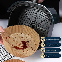 25 Round Air Fryer Paper Liners, Non-Stick — view 2 — Kenya · WIMU Kitchen