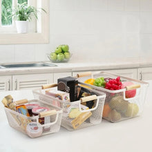 3 Piece Mesh Storage Basket Set with Bamboo Handles - Ventilated Household Organisers — WIMU Kitchen Nairobi — Kenya · WIMU Kitchen