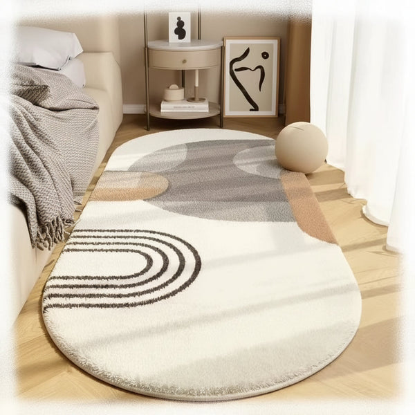 Oval Plush Bedside Mat – Soft Cushioned Rug for Bedroom & Living Room — WIMU Kitchen Nairobi — Kenya · WIMU Kitchen Nairobi