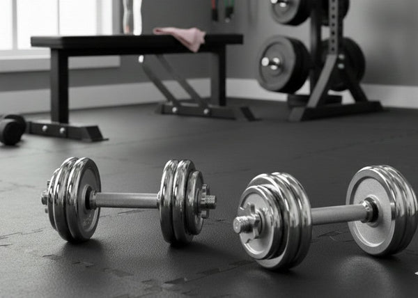 Chrome Dumbbells Set with Carry Case - 20kg or 30kg, Durable Balanced Weights for Home & Gym — WIMU Kitchen Nairobi — Kenya · WIMU Kitchen Nairobi