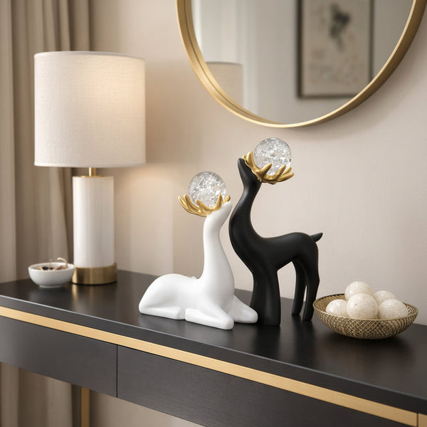 Add Elegance Instantly: Crystal Sika Deer Ornament With Gold Antlers — WIMU Kitchen Nairobi — Kenya · WIMU Kitchen Nairobi