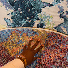 Round Outdoor Polypropylene Rug 160cm / 200cm — view 3 — Kenya · WIMU Kitchen