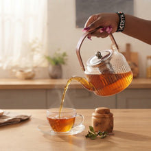 1300ml Borosilicate Glass Teapot with Infuser — view 2 — Kenya · WIMU Kitchen
