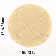 Non-Slip Woven Round Placemats – Set of 6 — Kenya · WIMU Kitchen