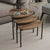 3 Piece Nesting Coffee Table Set - Triangular Fan-Shaped Space-Saving Tables — WIMU Kitchen Nairobi