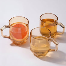 Amber Tinted Glass Mug Set with Handles — WIMU Kitchen Nairobi — Kenya · WIMU Kitchen