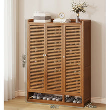 9 Layer Bamboo Shoe Cabinet 125.5 x 88 x 32cm — view 3 — Kenya · WIMU Kitchen