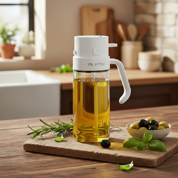 Glass 2-in-1 Oil Jar with Dispenser – 550ml — WIMU Kitchen Nairobi — Kenya · WIMU Kitchen Nairobi