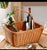 Rattan Wicker Basket with Handle - 40 x 30 x 18cm Brown Multipurpose Basket — WIMU Kitchen Nairobi