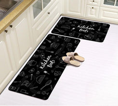 2 Piece Kitchen Mat Set with Rubber Anti-Slip Bottom - Cushioned Sink and Cooker Mats — WIMU Kitchen Nairobi — Kenya · WIMU Kitchen