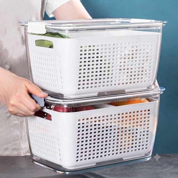 2-Piece Double Layer Refrigerator Storage Box Set — WIMU Kitchen Nairobi — Kenya · WIMU Kitchen Nairobi