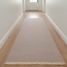 Fuwwa Taupe Solid Basketweave Rug, 3 Sizes — view 5 — Kenya · WIMU Kitchen