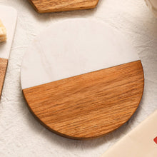6 Piece Marble and Wood Coaster Set - Heat-Resistant Square Coasters for Hot and Cold Drinks — WIMU Kitchen Nairobi — Kenya · WIMU Kitchen