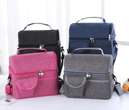 8L Insulated Thermal Lunch Bag – Leakproof Oxford Cooler/Warmer (Grey) — WIMU Kitchen Nairobi — Kenya · WIMU Kitchen