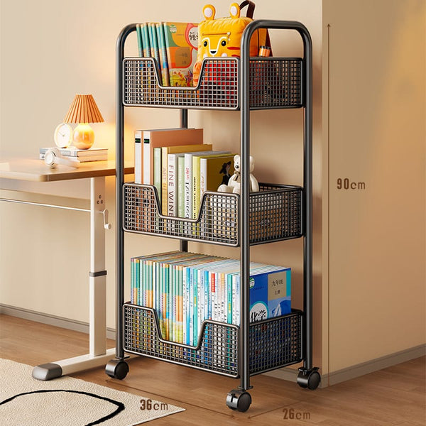 3 Layer Rotating Mesh Storage Trolley with Wheels, Carbon Steel — WIMU Kitchen Nairobi — Kenya · WIMU Kitchen Nairobi