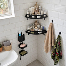5 Piece Corner Shower Caddy Shelf Set, No Drill — view 2 — Kenya · WIMU Kitchen