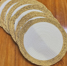 6 Piece Eco-Friendly Cotton Rope Woven Straw Mat Set - Natural Textured Table Mats — WIMU Kitchen Nairobi — Kenya · WIMU Kitchen