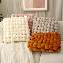 Scandinavian Woven Plush Cushion Pillow – Square Decorative Cushion — WIMU Kitchen Nairobi — Kenya · WIMU Kitchen