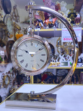 Silver Hanging Pocket-Watch Table Clock with Chrome Arch Stand & Roman Numerals — WIMU Kitchen Nairobi — Kenya · WIMU Kitchen