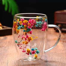 Double-Wall Borosilicate Glass Mug with Pressed Floral Design – 350ml — WIMU Kitchen Nairobi — Kenya · WIMU Kitchen