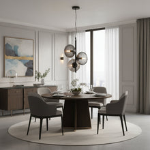 3 Light Ribbed Glass Cluster Pendant Chandelier — Kenya · WIMU Kitchen