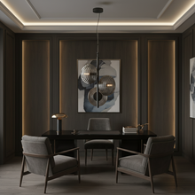 3 Light Ribbed Glass Cluster Pendant Chandelier — Kenya · WIMU Kitchen