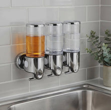 Wall-Mounted Multi-Chamber Soap & Shampoo Dispenser – Space-Saving Pump — WIMU Kitchen Nairobi — Kenya · WIMU Kitchen