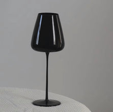 Black Long Stem Wine Goblets, Pair - Nairobi, Kenya — view 2 — Kenya · WIMU Kitchen