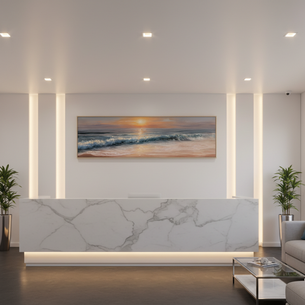 Shore Wall Printed/Oil Painting Collection With Frame — Kenya · WIMU Kitchen Nairobi