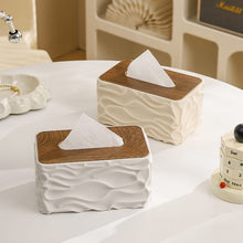 Wave Texture Tissue Box / Serviette Holder — Kenya · WIMU Kitchen