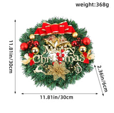 30cm Christmas Front Door Wreath Decoration — view 3 — Kenya · WIMU Kitchen