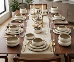 24-Piece Ceramic Dinner Set – Minimalist Coordinated Dinnerware (4 Designs) — WIMU Kitchen Nairobi — Kenya · WIMU Kitchen
