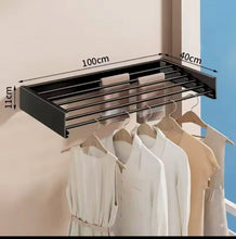 Invisible Folding Wall Mounted Clothes Drying Rack 100cm - Retractable Laundry Rack — WIMU Kitchen Nairobi — Kenya · WIMU Kitchen