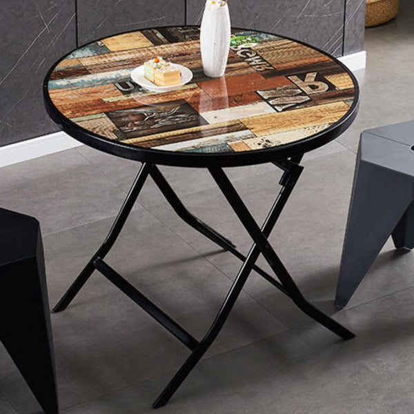 Round Foldable Wooden Dining/Outdoor Table — Kenya · WIMU Kitchen Nairobi