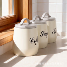 3-Piece Nordic Kitchen Storage Jar Set – Airtight Canisters for Coffee, Tea & Sugar — WIMU Kitchen Nairobi — Kenya · WIMU Kitchen