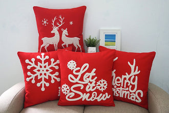 Christmas Cotton Pillow Covers 45 x 45cm, 3 Pack — view 4 — Kenya · WIMU Kitchen
