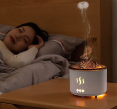 Volcano Aromatherapy Diffuser & Humidifier, Remote, Gradient Light – in use — Kenya · WIMU Kitchen