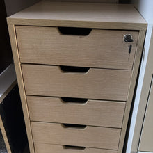 6-Drawer Lockable Mobile Pedestal in Light Oak Woodgrain Finish — WIMU Kitchen Nairobi — Kenya · WIMU Kitchen