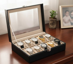 10-Slot Watch Organizer Storage Box — Kenya · WIMU Kitchen