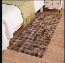 Faux Fur Bubble Velvet Floor Mat 60 x 180cm - Nairobi — view 5 — Kenya · WIMU Kitchen
