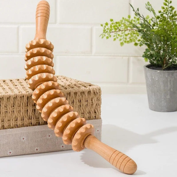 Curved Wood Massage Roller Stick for Maderoterapia, Body Sculpting & Relaxation — WIMU Kitchen Nairobi — Kenya · WIMU Kitchen Nairobi