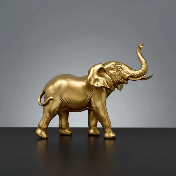 Golden Elephant Figurine – Mirror Gold Resin Statue for Home, Office & Reception Décor — WIMU Kitchen Nairobi — Kenya · WIMU Kitchen Nairobi