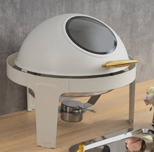 6L White Double Roll-Top Chafing Dish - Nairobi — view 4 — Kenya · WIMU Kitchen