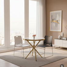 Minimalist Dining Table with Gold Stands — view 3 — Kenya · WIMU Kitchen