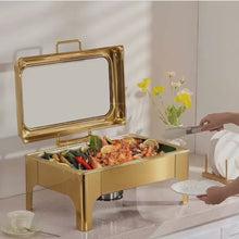 9L Gold & Silver Chafing Dish - Single to Triple — view 3 — Kenya · WIMU Kitchen